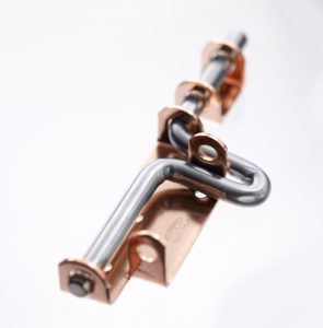 ストロングラッチ　特大サイズ　１２０mm　ネジ穴隠れる　防犯性　軸心太い　１２φ