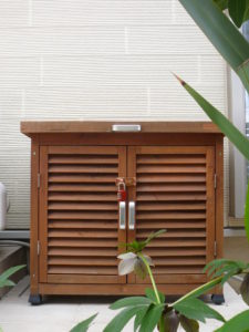 ストロングステンレスカラー掛金　光沢銅メッキ　ガーデンファニチャー　木製品相性良い　FC-55　FC-70